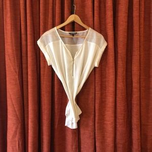 Cream blouse with zipper [blouse only*]